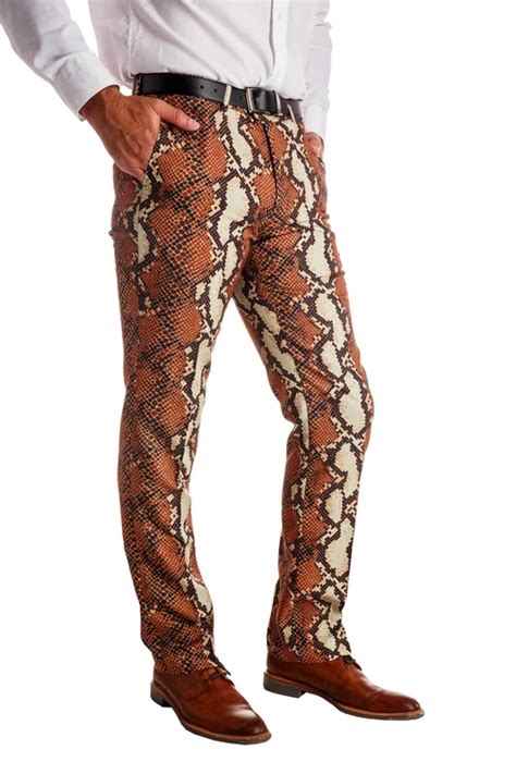 snakeskin pants mens